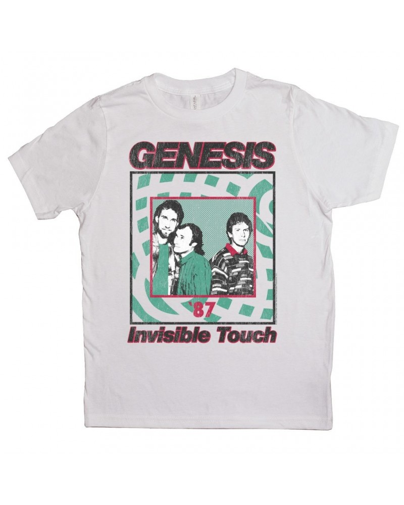 Genesis Kids T-Shirt | 1987 Invisible Touch Promo Design Kids Shirt $10.79 Kids