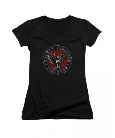 Velvet Revolver Junior's V-Neck Shirt | CIRCLE LOGO Junior's Tee $9.80 Shirts