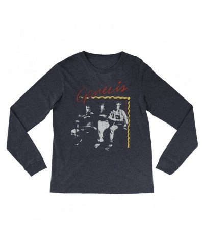 Genesis Long Sleeve Shirt | Abacab Album Design Distressed Shirt $13.78 Shirts