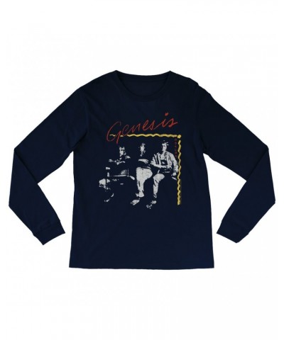 Genesis Long Sleeve Shirt | Abacab Album Design Distressed Shirt $13.78 Shirts