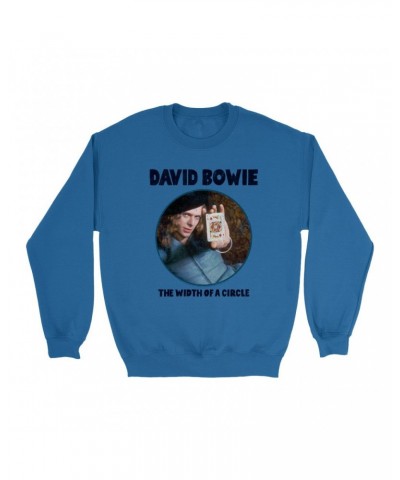 David Bowie Sweatshirt | The Width Of A Circle Album Image Distressed Sweatshirt $12.23 Sweatshirts