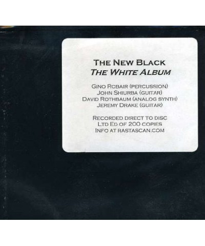 The New Black WHITE ALBUM Vinyl Record $7.03 Vinyl