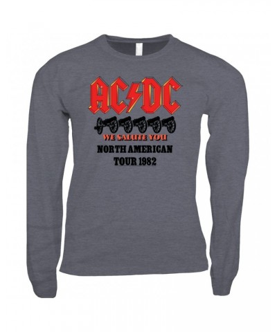 AC/DC Long Sleeve Shirt | We Salute You North American Tour 1982 Shirt $10.48 Shirts