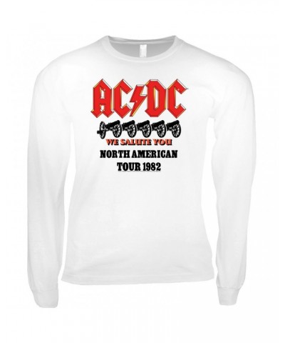 AC/DC Long Sleeve Shirt | We Salute You North American Tour 1982 Shirt $10.48 Shirts