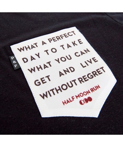 Half Moon Run Lyric Pocket T-Shirt $5.78 Shirts